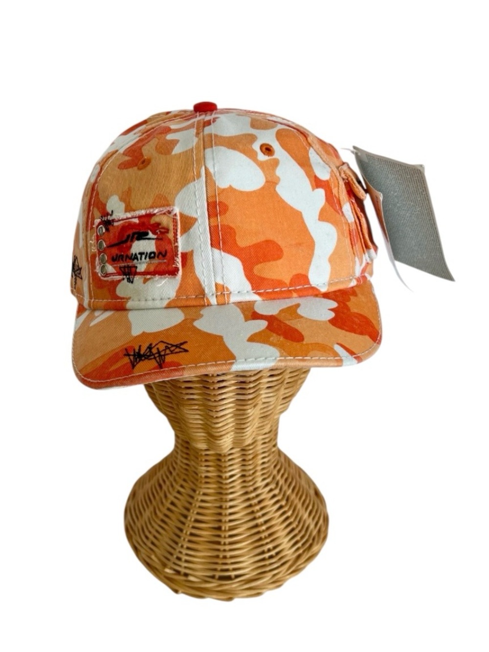 VINTAGE CHASE JR NATION #88 ORANGE CAMOUFLAGE LADIES HAT DALE EARNHARDT NEW